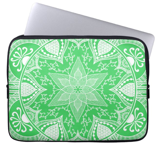 Spring Mandala Laptopschutzhülle (Vorderseite)