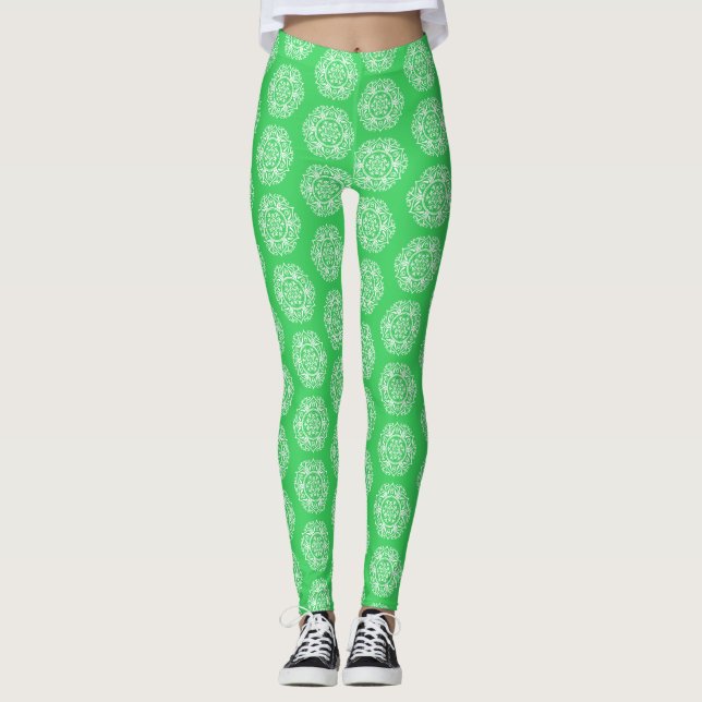 Spring Mandala Leggings (Vorderseite)