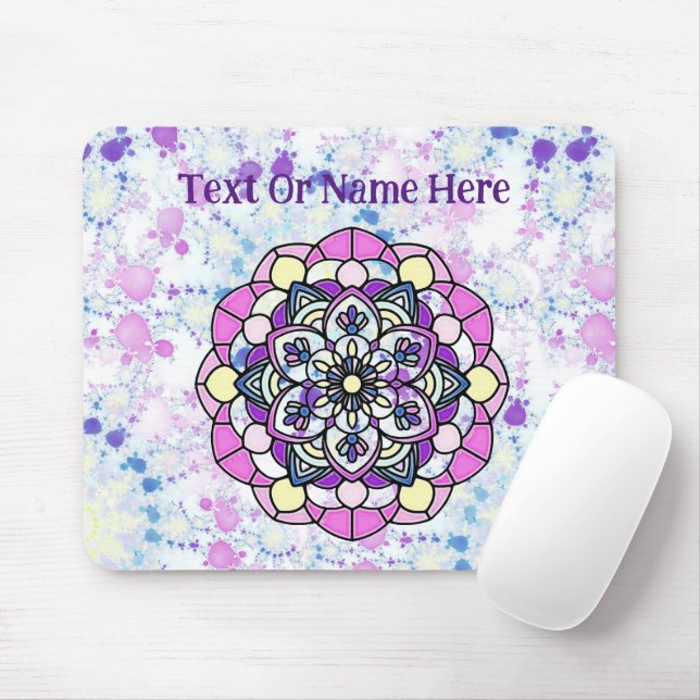 Spring Mandala Mousepad (Mit Mouse)