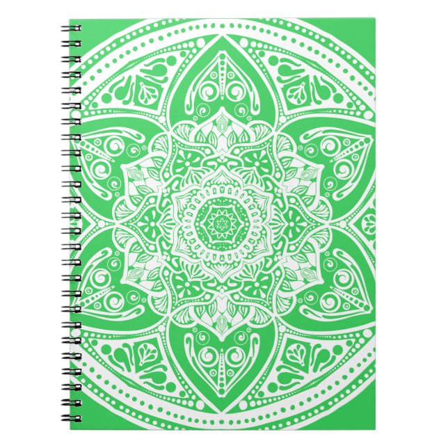 Spring Mandala Notizblock (Vorderseite)