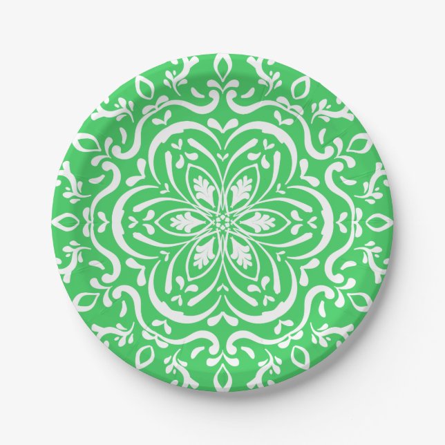 Spring Mandala Pappteller (Vorderseite)