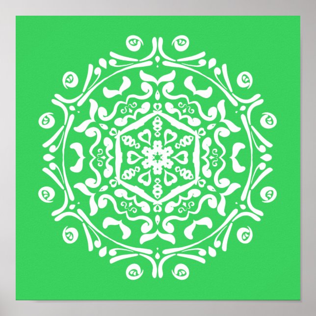 Spring Mandala Poster (Vorne)