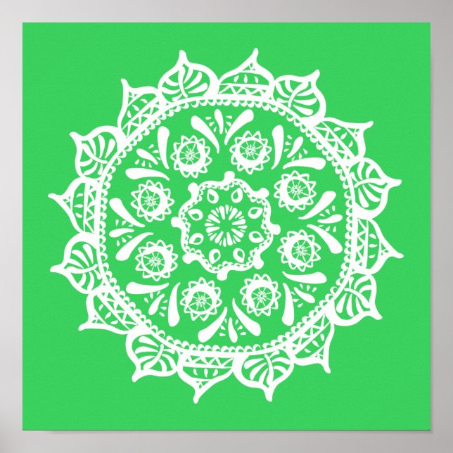 Spring Mandala Poster (Vorne)