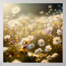 Spring Meadow Blumen Wall Art