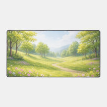 Spring Meadow Nature Mouse Pad