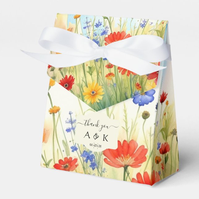 Spring Meadow Wildblumen Fevor Box Geschenkschachtel (Vorderseite)