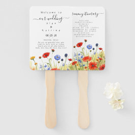 Spring Meadow Wildblumen Set of Fans Fächer