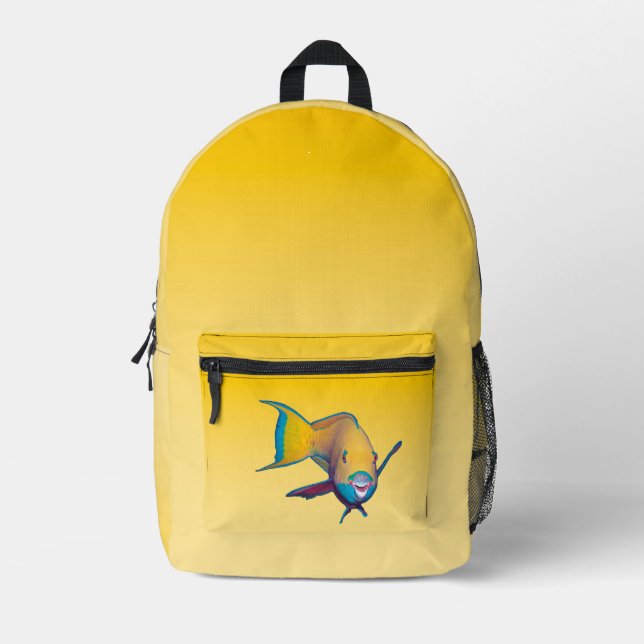 SPRING MOOD – Pastel Yellow | light to deep |  Bedruckter Rucksack (Vorderseite)