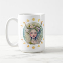 Spring Moon Phase Custom Tasse