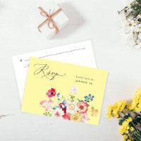Spring Multi Color Florals w Meal UAWG - Gelb
