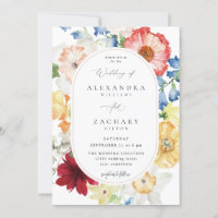 Spring Multi Color Florals Wedding 3a
