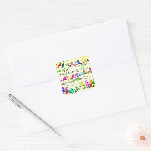 Spring Musical Bird Sticker (Umschlag)