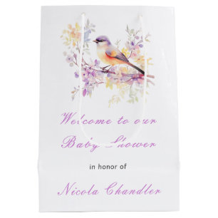 Spring Niedlich Bird Baby Dusche Mittlere Geschenktüte