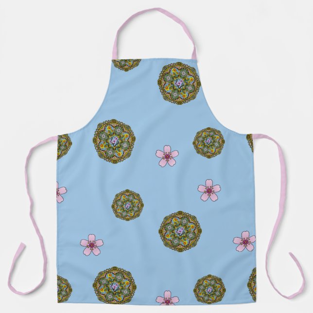 Spring Nouveau All-Over Print Schürze (Vorderseite)