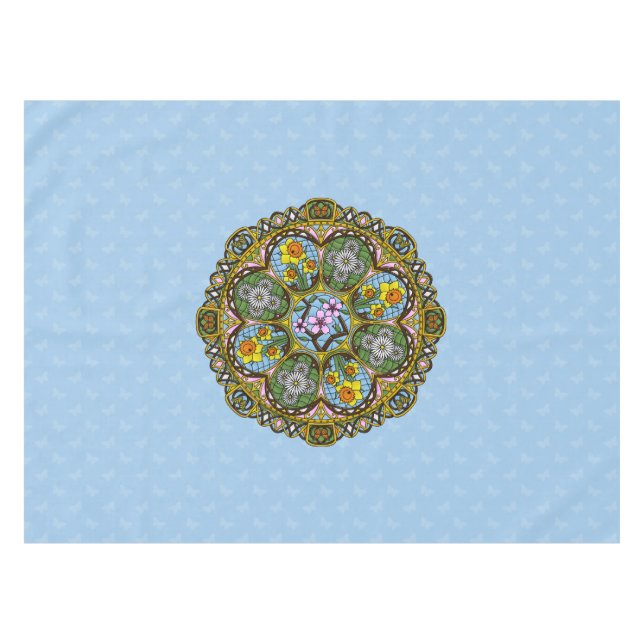 Spring Nouveau Tablecloth Tischdecke (Vorderseite (Horizontal))