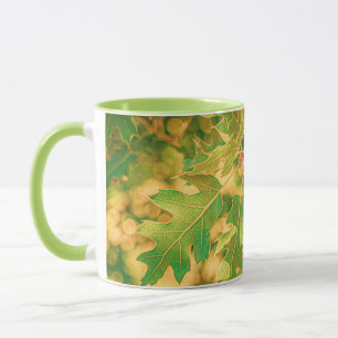 Spring Oak Blätter Tasse