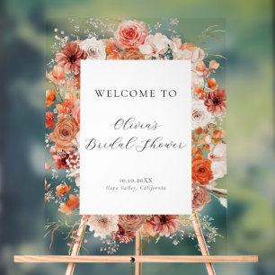 Spring Pastel Floral Fête des mariées Welcome