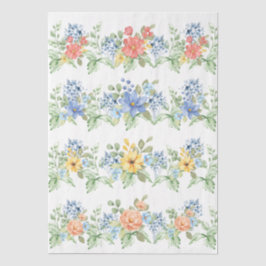 Spring Pastel Florals Decoupage Paper Seidenpapier