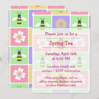 Spring Patches Party Einladung