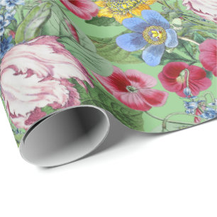 Spring Peonings Blume Garden Geschenkpapier