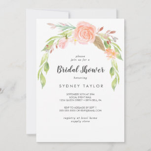 Spring Peony Bridal Dusche Einladung
