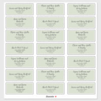 Spring Peony Wedding Guest Address Labels