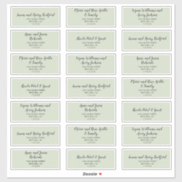 Spring Peony Wedding Guest Address Labels