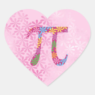 Spring Pi © Symbole floral Pi sur Stickers Rose