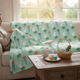 Spring Picnic Blanket Fleecedecke