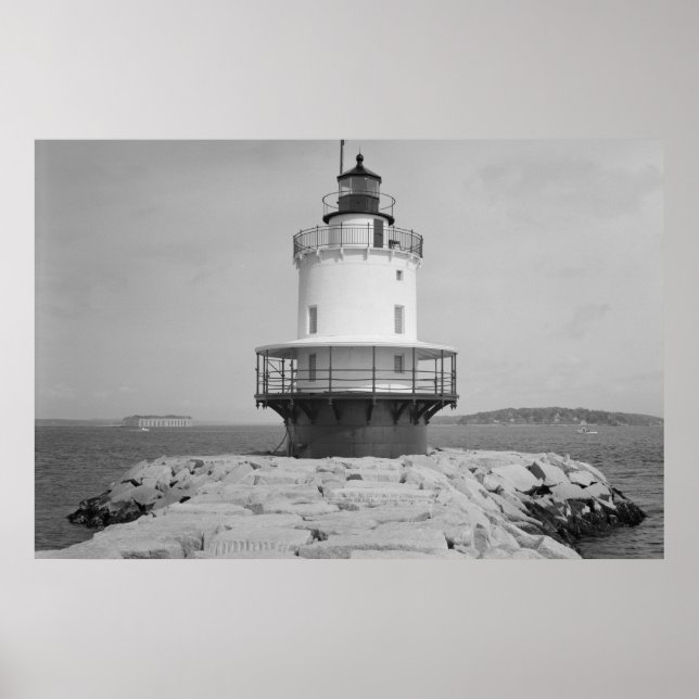 Spring Point Ledge Leuchtturm Poster (Vorne)