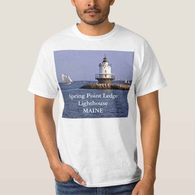 Spring Point Ledge Lighthouse, Maine T - Shirt (Vorderseite)