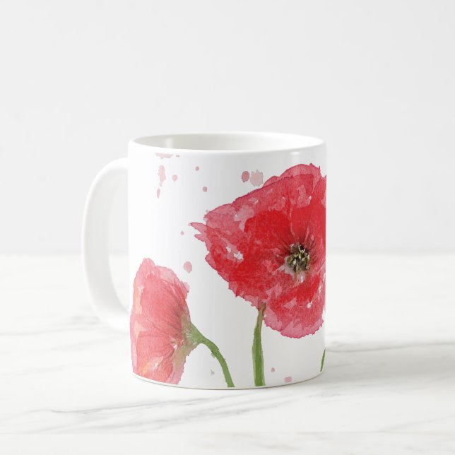 Spring Poppies Kaffeetasse (Vorderseite Links)