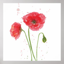 Spring Poppies Poster