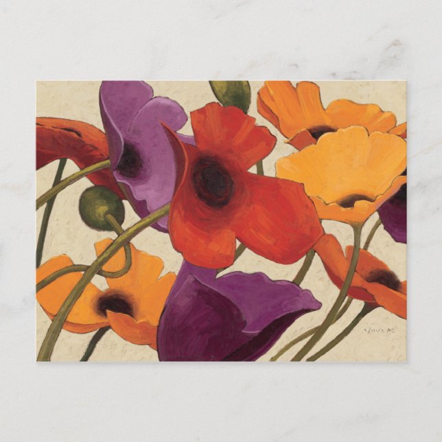 Spring Poppies Postkarte (Vorderseite)