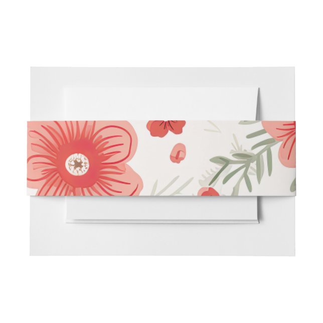 Spring Poppies Wedding Invitation Suite Bly Band (Vorderseite Beispiel)