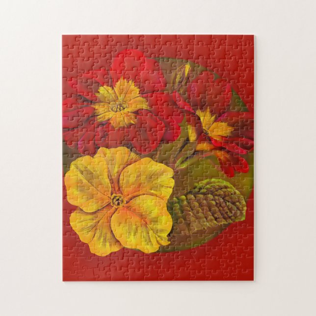 Spring Primroses art painting Puzzle (Vertikal)