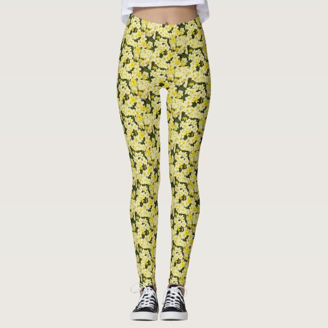 Spring Primroses Leggings (Vorderseite)