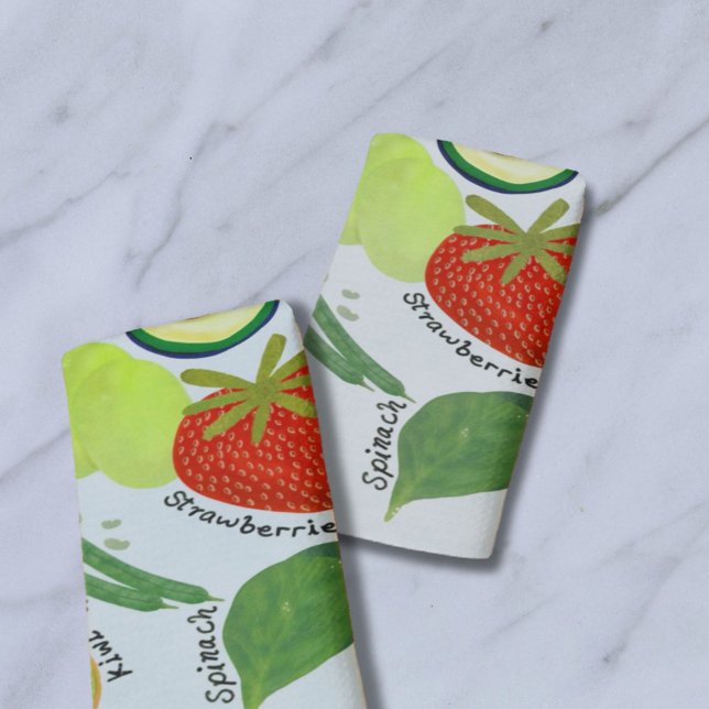 Spring Produce Guide  Geschirrtuch (Von Creator hochgeladen)