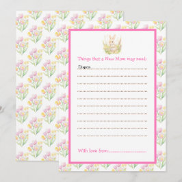 Spring Rabbit Baby Dusche Einladung