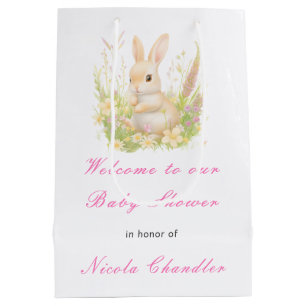 Spring Rabbit Baby Dusche Mittlere Geschenktüte
