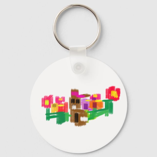 Spring Rabbit Schlüsselanhänger (Vorderseite)