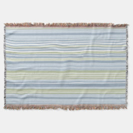 Spring Rain and Tropical Blue Stripes Decke