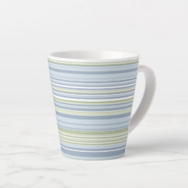 Spring Rain and Tropical Blue Stripes Milchtasse