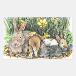 SPRING RECHTECKIGER AUFKLEBER