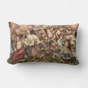 Spring Roundelay (von Edward Atkinson Hornel) Lendenkissen