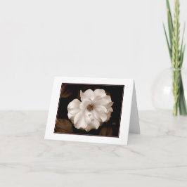 'Spring Sepia Rose' Leere Notizkarte Karte
