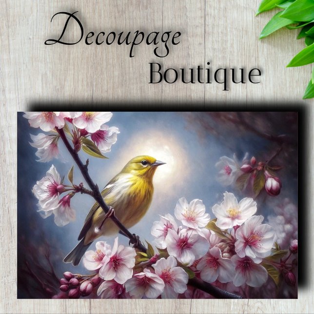 Spring Serenade Decoupage Seidenpapier (Spring Serenade Decoupage Tissue Paper)