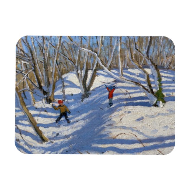 Spring Snow Newhaven Derbyshire 2008 Magnet (Horizontal)