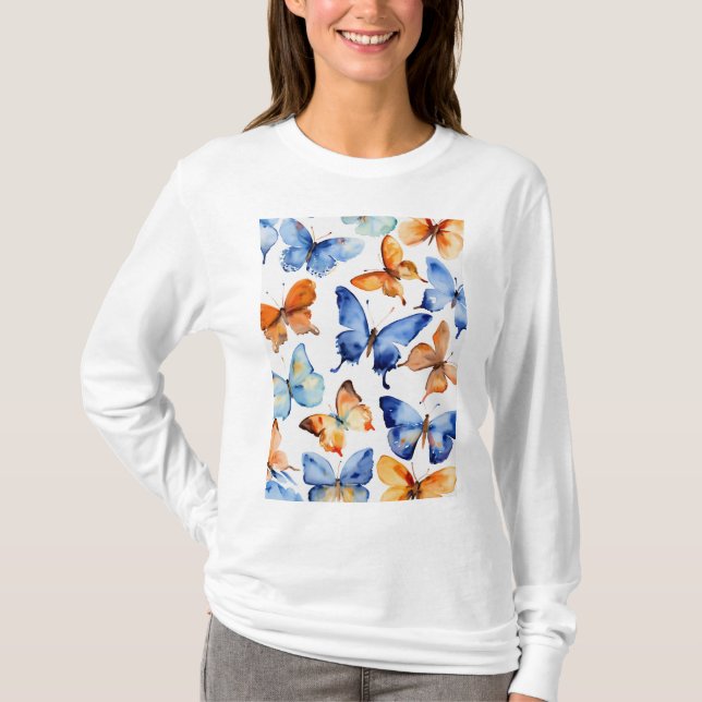 "Spring Splendor: Butterfly Womens T - Shirt| T-Shirt (Vorderseite)
