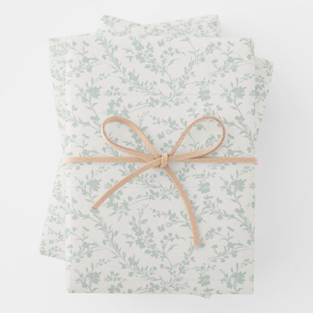 Spring Sprigs Muted Sage - Neutral  Geschenkpapier Set (Beispiel)